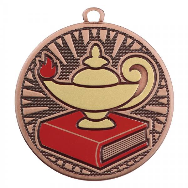 2 3/8" Lamp of Knowledge Velocity Series Award Medal #4