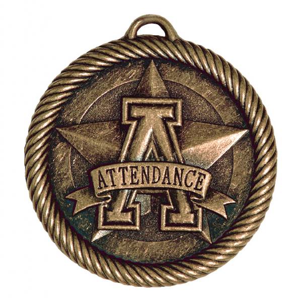 2" Attendance Value Series Award Medal (Style A) #4