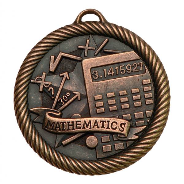 2" Mathematics Value Series Award Medal (Style A) #4