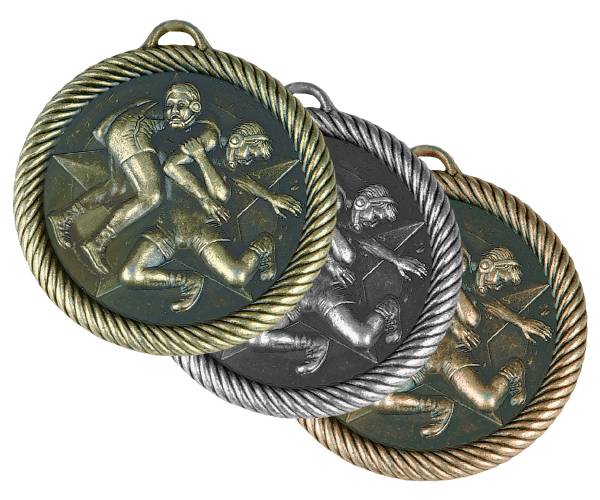 2" Wrestling Value Series Award Medal