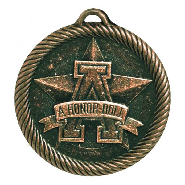 2" A - Honor Roll Value Series Award Medal (Style A) #4