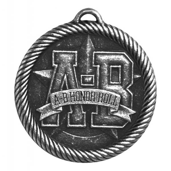 2" A - B Honor Roll Value Series Award Medal (Style A) #3