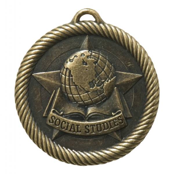 2" Social Studies Value Series Award Medal #2