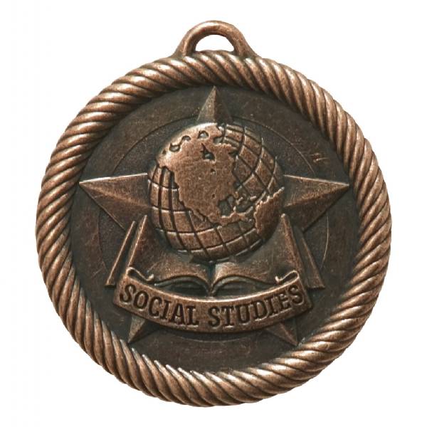 2" Social Studies Value Series Award Medal #4