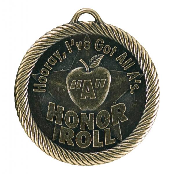 2" A - Honor Roll Value Series Award Medal (Style B)