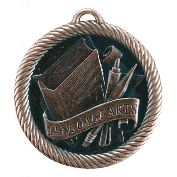2" Language Arts Value Series Award Medal #4