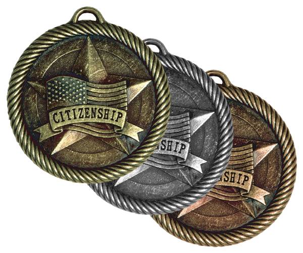 2" Citizenship Value Series Award Medal