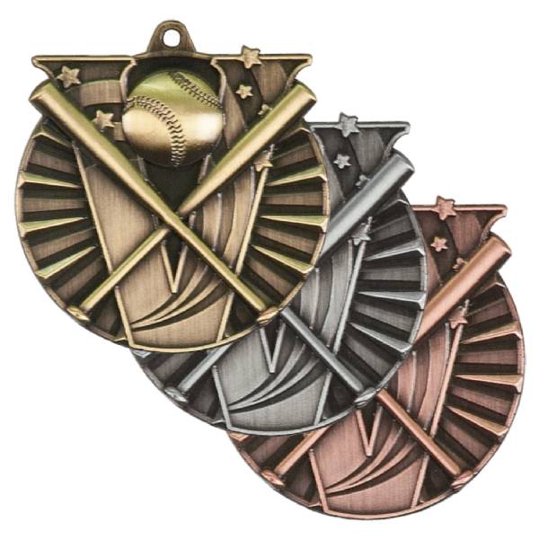 2" Baseball Victory Series Award Medal