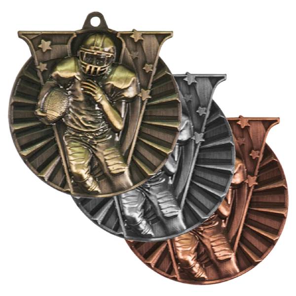2" Football Victory Series Award Medal