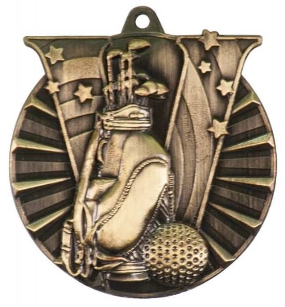2" Golf Victory Series Award Medal #2