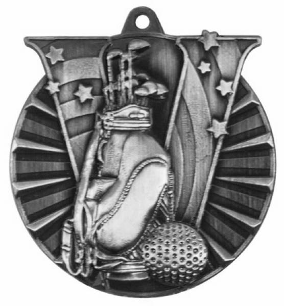 2" Golf Victory Series Award Medal #3