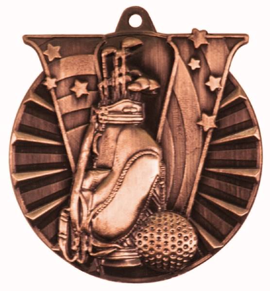 2" Golf Victory Series Award Medal #4