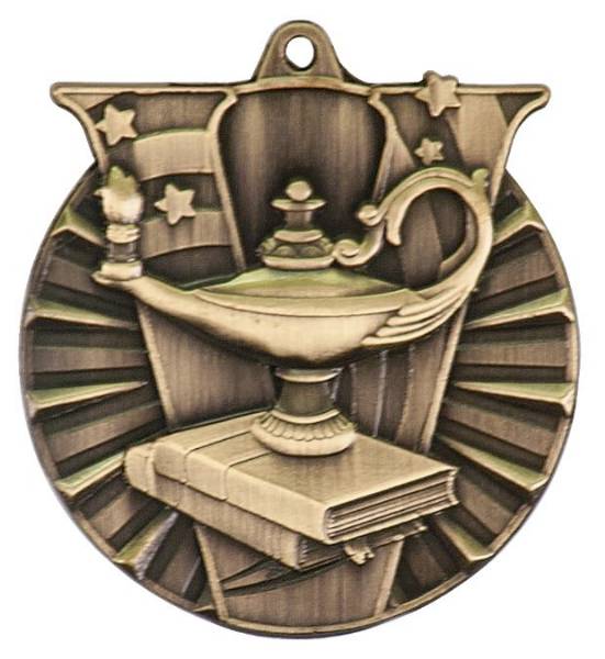 2" Lamp of Knowledge Victory Series Award Medal #2