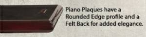 10 1/2" x 13" Black Piano Finish Plaque Blank #2