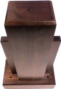 Genuine Walnut Column Trophy Base 16" H #3