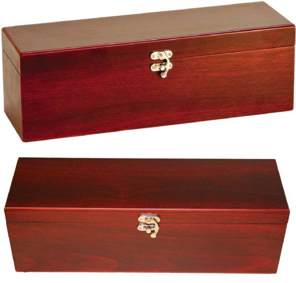 Rosewood Finish Single Wine Box with Tools Gift Set #5