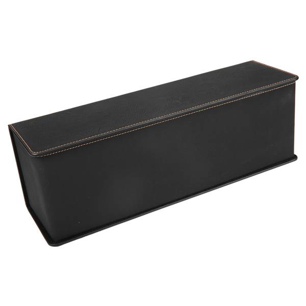 Black / Gold Leatherette Single Wine Box with Tools #4
