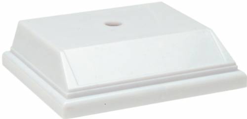 3 5/8" x 4 3/8" Weighted Plastic Trophy Base White