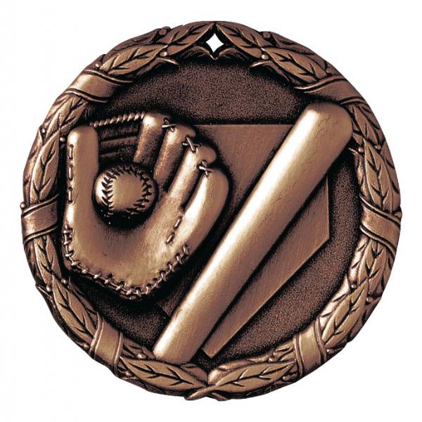 2" Baseball XR Series Award Medal (Style A) #4