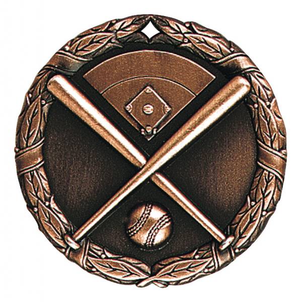2" Baseball XR Series Award Medal (Style B) #4