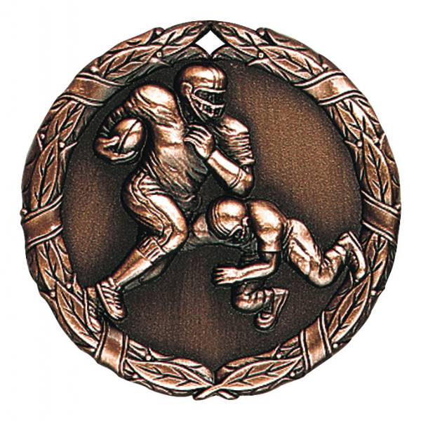 2" Football XR Series Award Medal #4