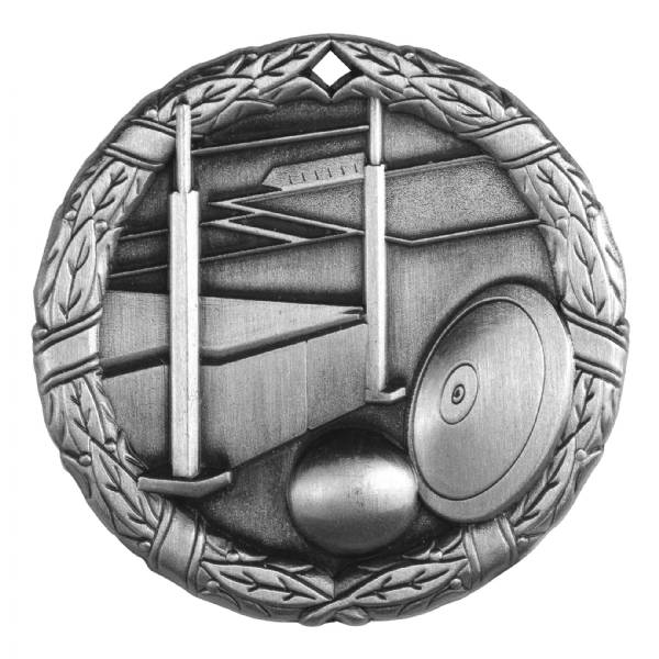 2" Track and Field XR Series Award Medal (Style B) #3