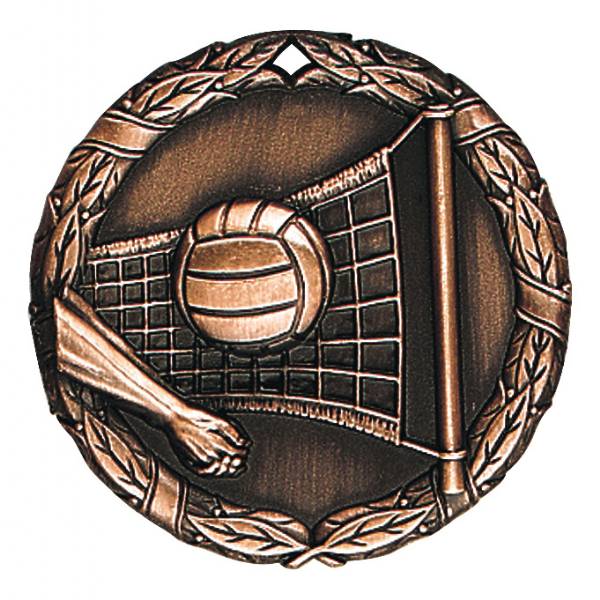 2" Volleyball XR Series Award Medal #4