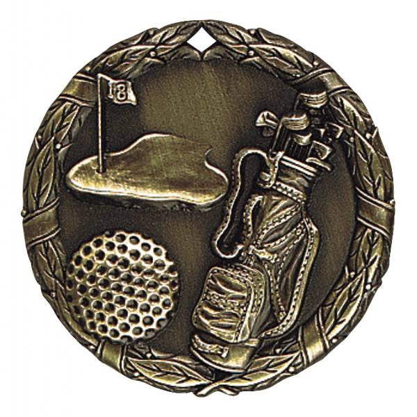 2" Golf XR Series Award Medal #2