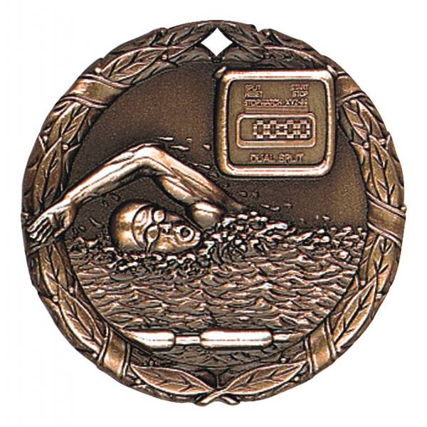 2" Swimming XR Series Award Medal #4