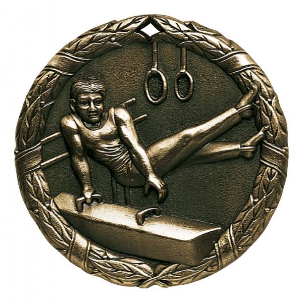 2" Male Gymnastics XR Series Award Medal #2
