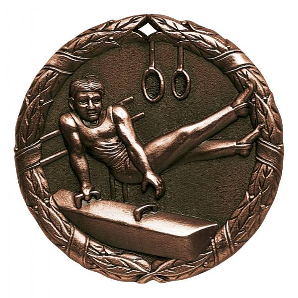 2" Male Gymnastics XR Series Award Medal #4