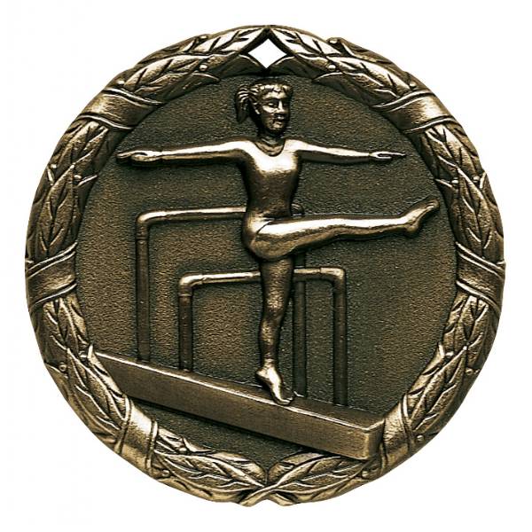 2" Female Gymnastics XR Series Award Medal #2