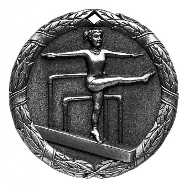2" Female Gymnastics XR Series Award Medal #3