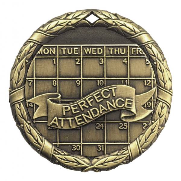 2" Perfect Attendance XR Series Award Medal #2