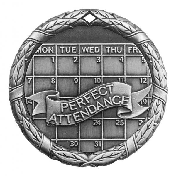 2" Perfect Attendance XR Series Award Medal #3