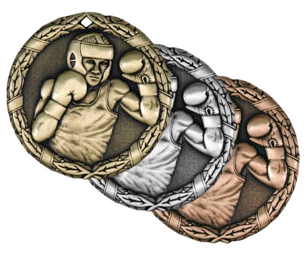 2" Boxing XR Series Award Medal