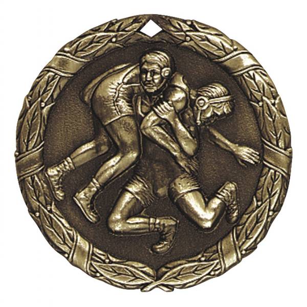 2" Wrestling XR Series Award Medal #2