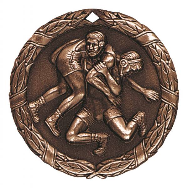 2" Wrestling XR Series Award Medal #4
