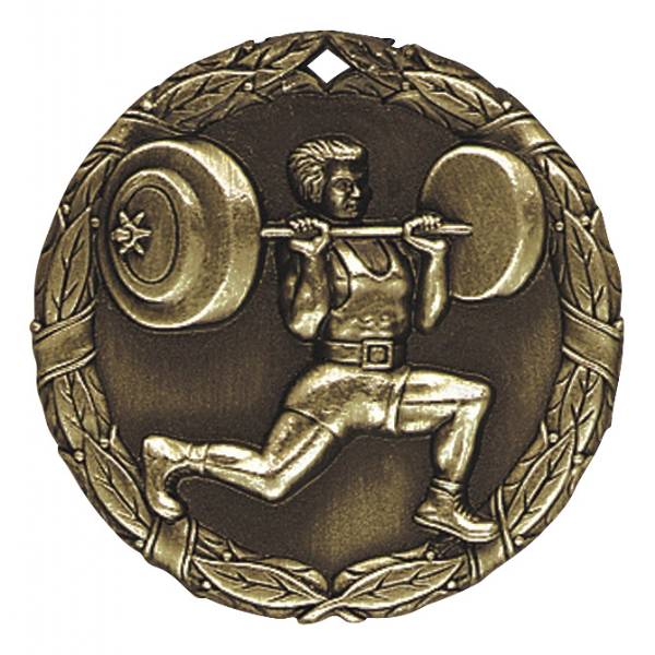 2" Weightlifting XR Series Award Medal #2