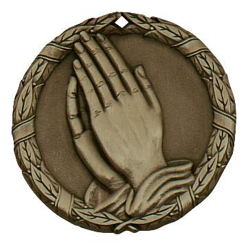 2" Praying Hands XR Series Award Medal #2
