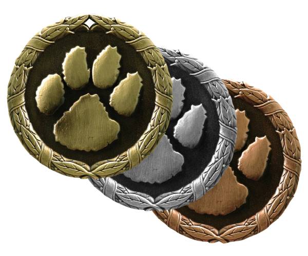 2" Paw Print XR Series Award Medal