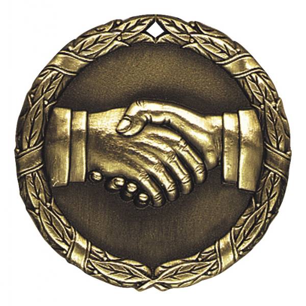 2" Hand Shake XR Series Award Medal #2