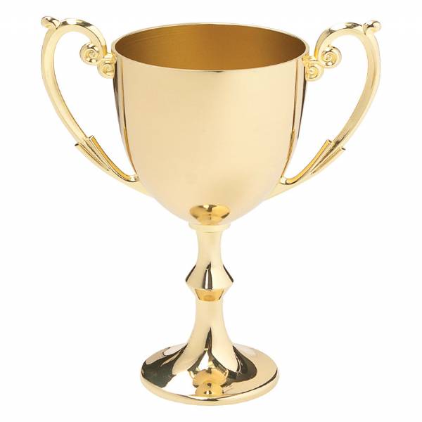 11" Gold Bellissimo Series Metal Cup