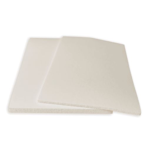 White Foam Cover Pad 4" x 8" x 1/4"