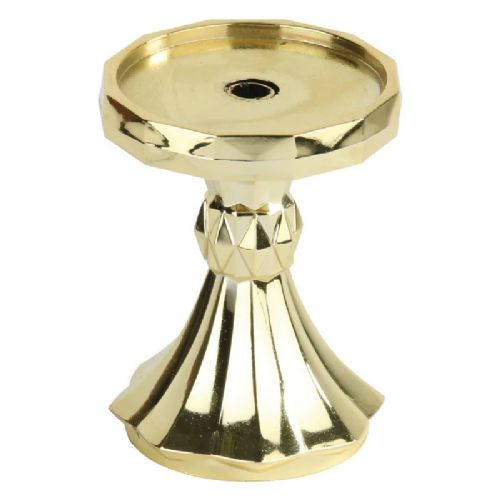 Gold 2 5/8" Round Diamond Pedestal Riser