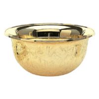 Gold 6" Diameter Plastic Bowl Trophy Cup