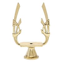 6 1/2" Gold Accent Trophy Riser