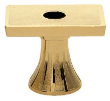 2 1/4" Gold Square Platform Stem Trophy Riser