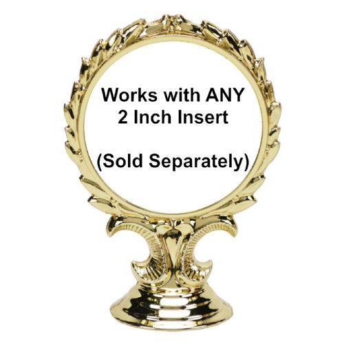 3 5/8" Gold Standup - 2" Trophy Insert Holder #2