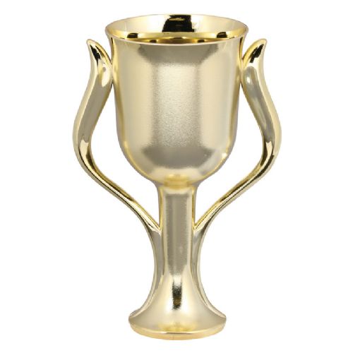 Gold 3 5/8" Tulip Series Plastic Trophy Cup